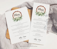 Load image into Gallery viewer, Rustic Wedding BUNDLE Template, Eucalyptus Greenery Country Barn, Invitation Suite, Editable Wedding Signs Instant Download DIY Templett 018