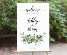 Load image into Gallery viewer, Rustic Wedding BUNDLE Template, Eucalyptus Greenery Country Barn, Invitation Suite, Editable Wedding Signs Instant Download DIY Templett 018