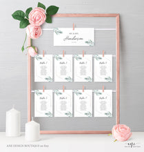 Load image into Gallery viewer, Geometric Greenery Wedding Template BUNDLE,Boho Garden Rose Gold, Eucalyptus Invite Set, Wedding Signs, 100% Editable, Download Templett 004