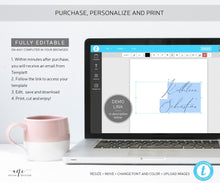 Load image into Gallery viewer, Minimalist Wedding Welcome Sign Template, Modern Calligraphy Simple Wedding Bridal Baby Shower Sign Poster, Editable, Printable Download 011