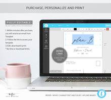 Load image into Gallery viewer, Change of Plans Wedding Postcard Template, Postponed Wedding Printable, Change the Date Announcement Card, Fully Editable, Inst Download 011