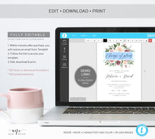 Load image into Gallery viewer, Mauve Rose Change of Plans Wedding Template, Change the Date Printable, Postponed Wedding Announcement Card, 5x7, Editable, Download, 007