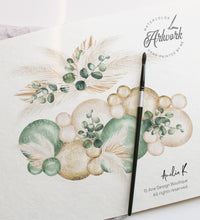 Load image into Gallery viewer, Sage Boho Arch Baby Shower Invitation Set Printable Template, Editable Diaper Raffle, Books Card, Pampas Muted Gender Neutral, Download 035