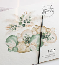 Load image into Gallery viewer, Sage Green Baby Shower Welcome Sign Template, Gender Neutral Editable Poster Sign DIY, Muted Boho Pampas Balloon Arch, Digital Download 035