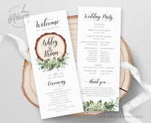 Load image into Gallery viewer, Rustic Wedding BUNDLE Template, Eucalyptus Greenery Country Barn, Invitation Suite, Editable Wedding Signs Instant Download DIY Templett 018
